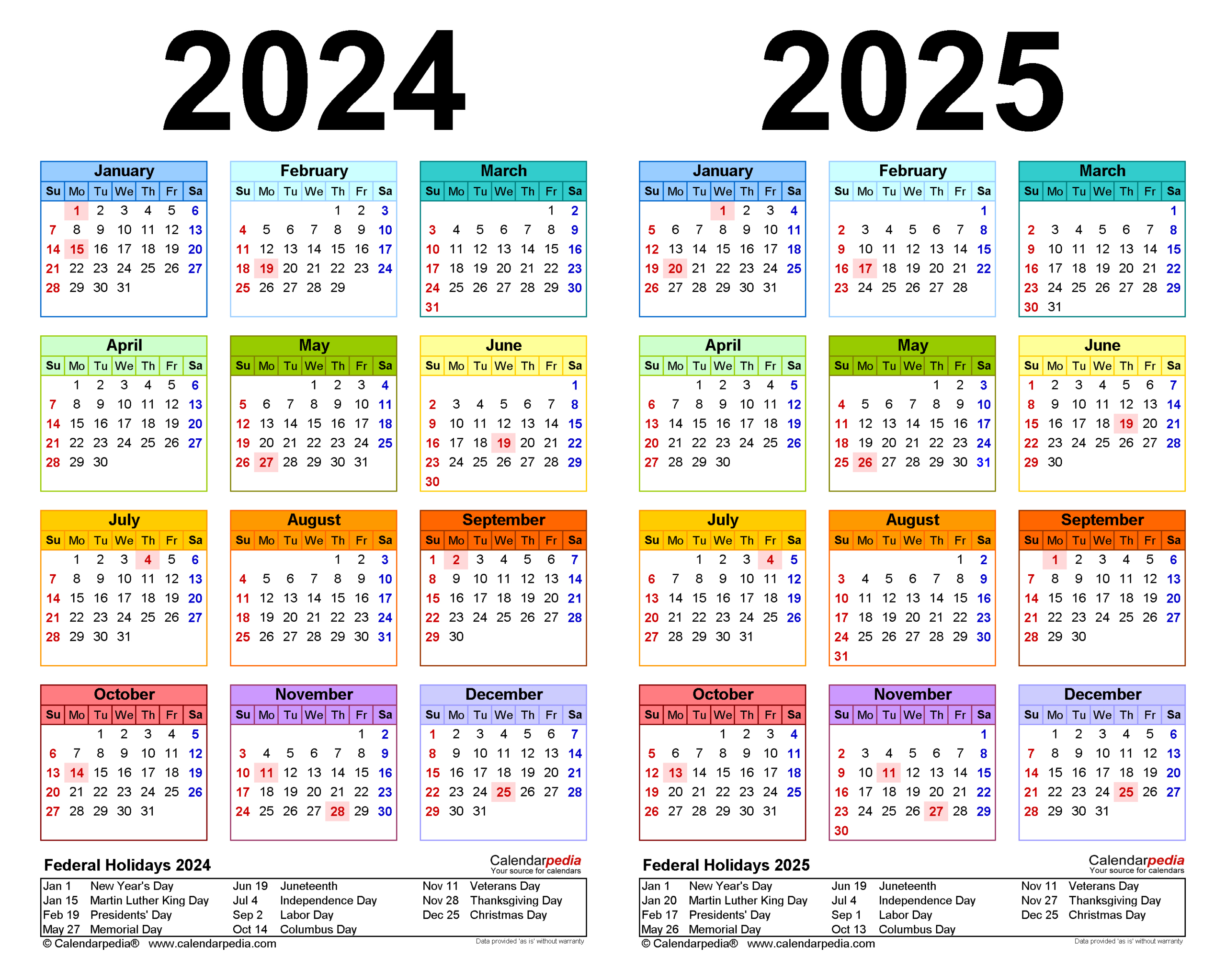 2024-2025 Two Year Calendar - Free Printable Pdf Templates | Calendar 2025