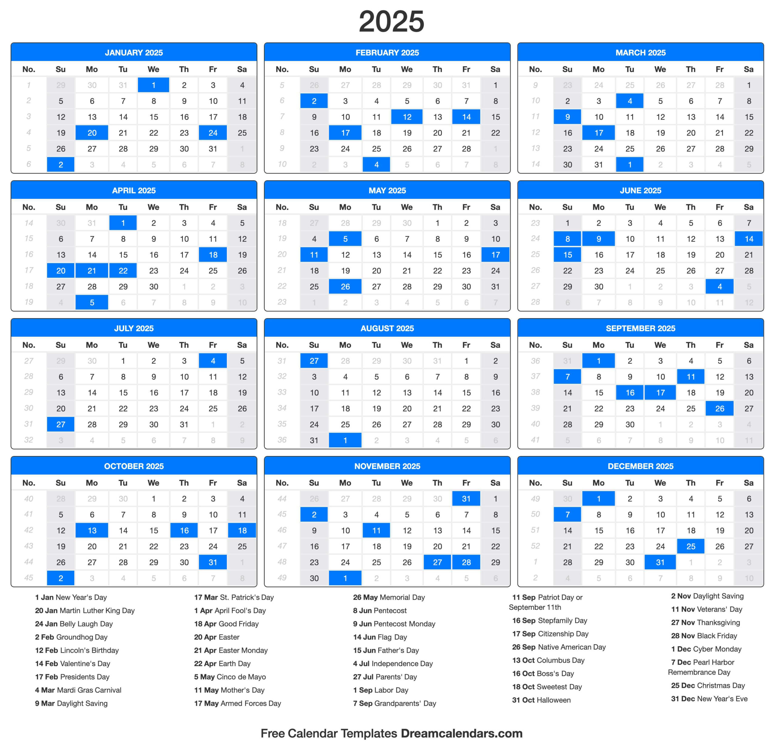 2025 Calendar | Calendar 2025