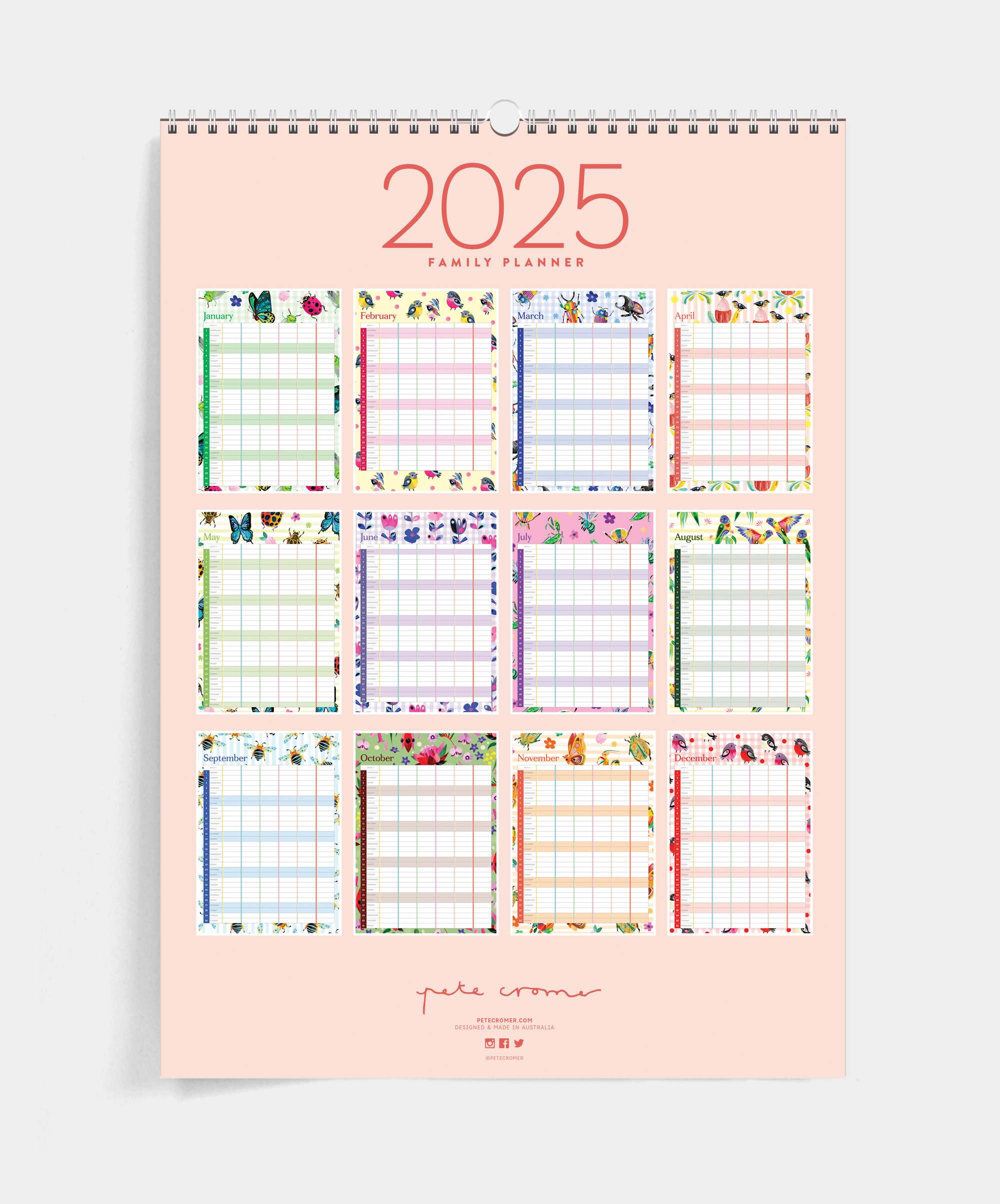 2025 Family Planner | Printable Family Calendar 2025