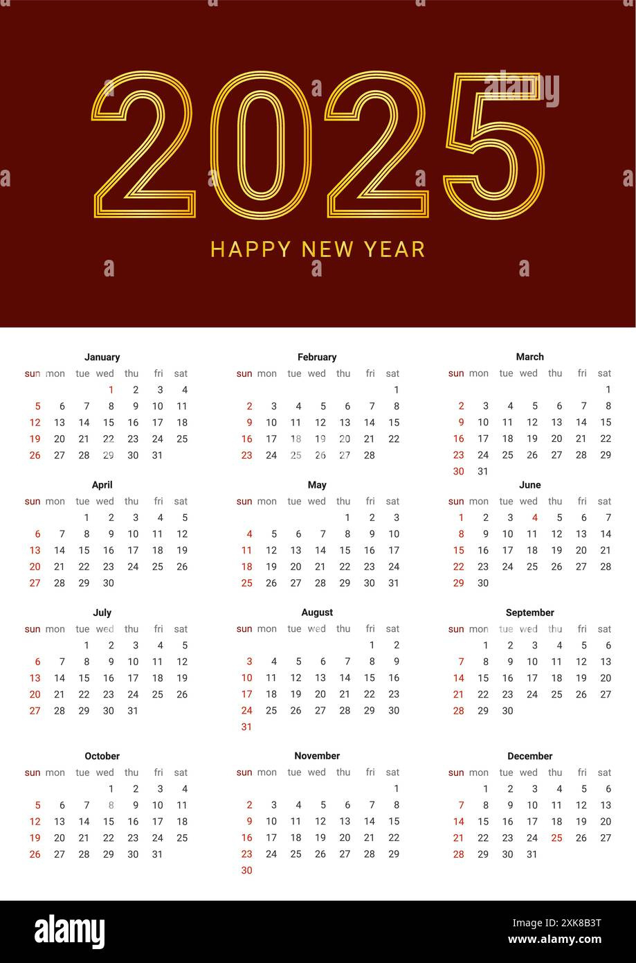 2025 New Year Asian Chinese. Calendar Template. Wall Calendar | Calendar 2025