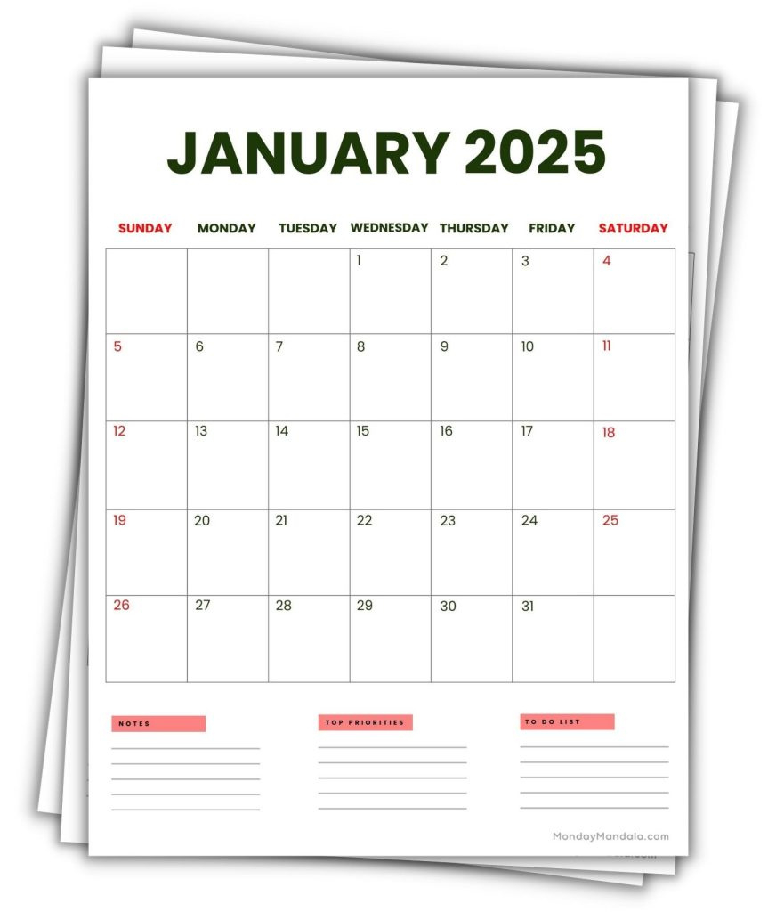 2025 Printable Calendars (56 Free Pdf Printables) | Calendar 2025