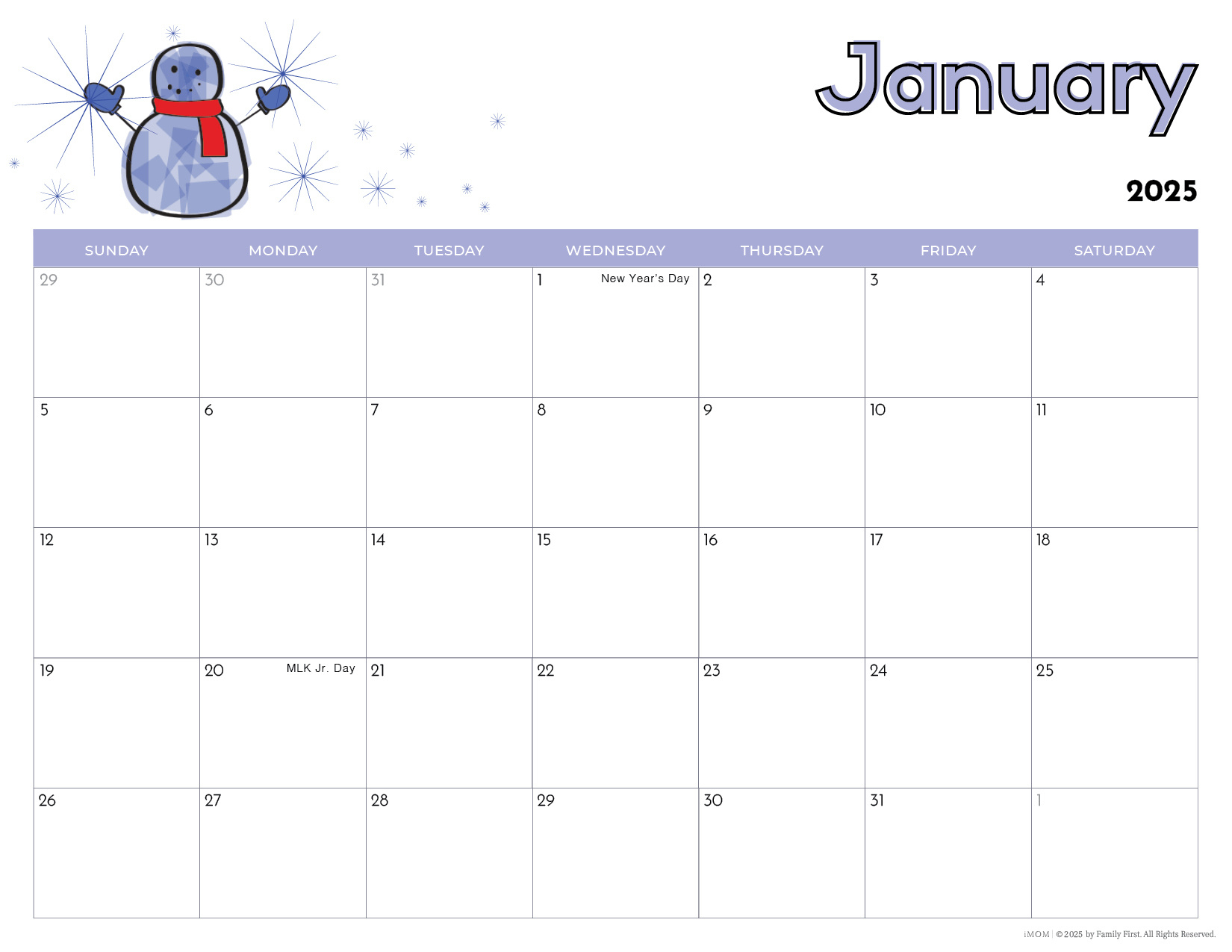 2025 Printable Calendars For Kids - Imom | Printable Calendar 2025 For Kids