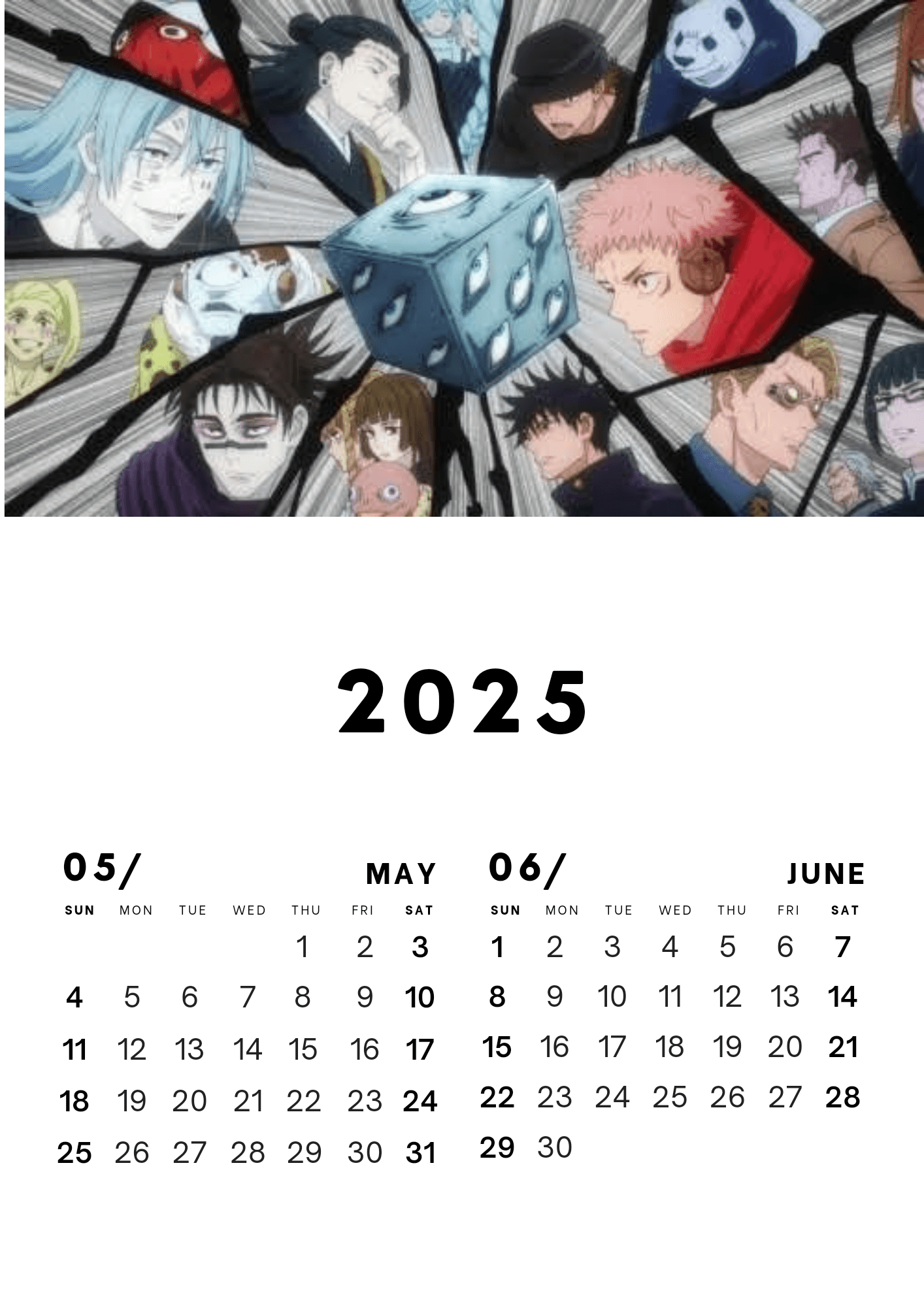 Anime Calendarmeliodassin015 - Raket.ph | Anime Calendar 2025 Printable