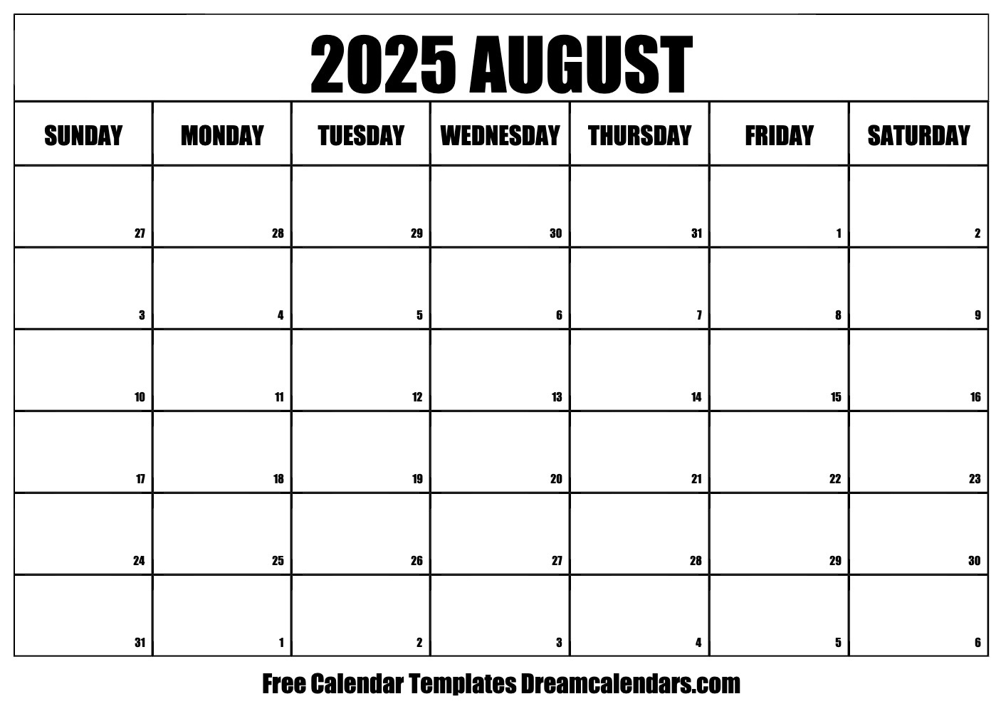 August 2025 Calendar - Free Printable With Holidays And Observances | Calendar 2025