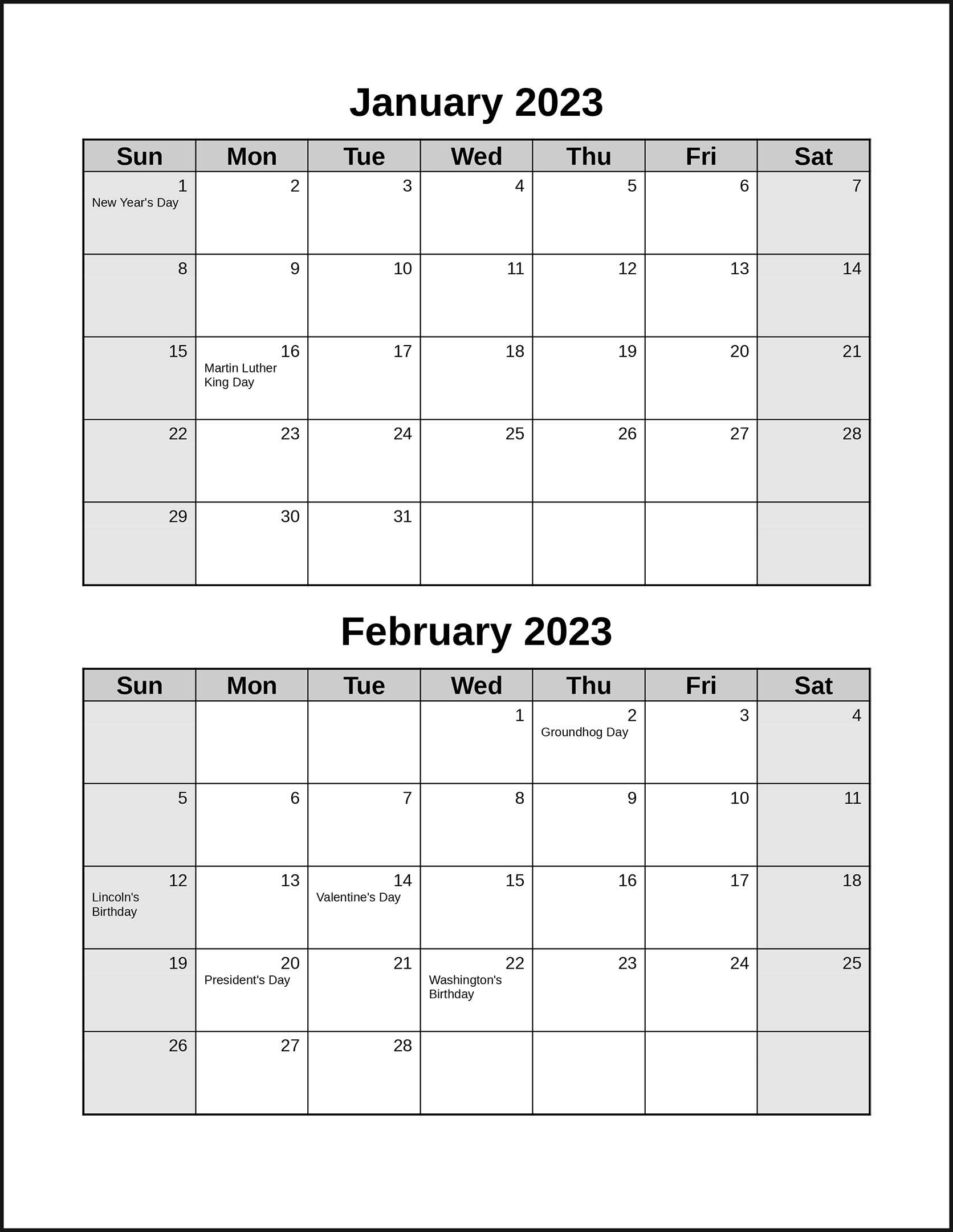 Calendarsthatwork - Double Month | Free Printable Calendar 2025 2 Months Per Page