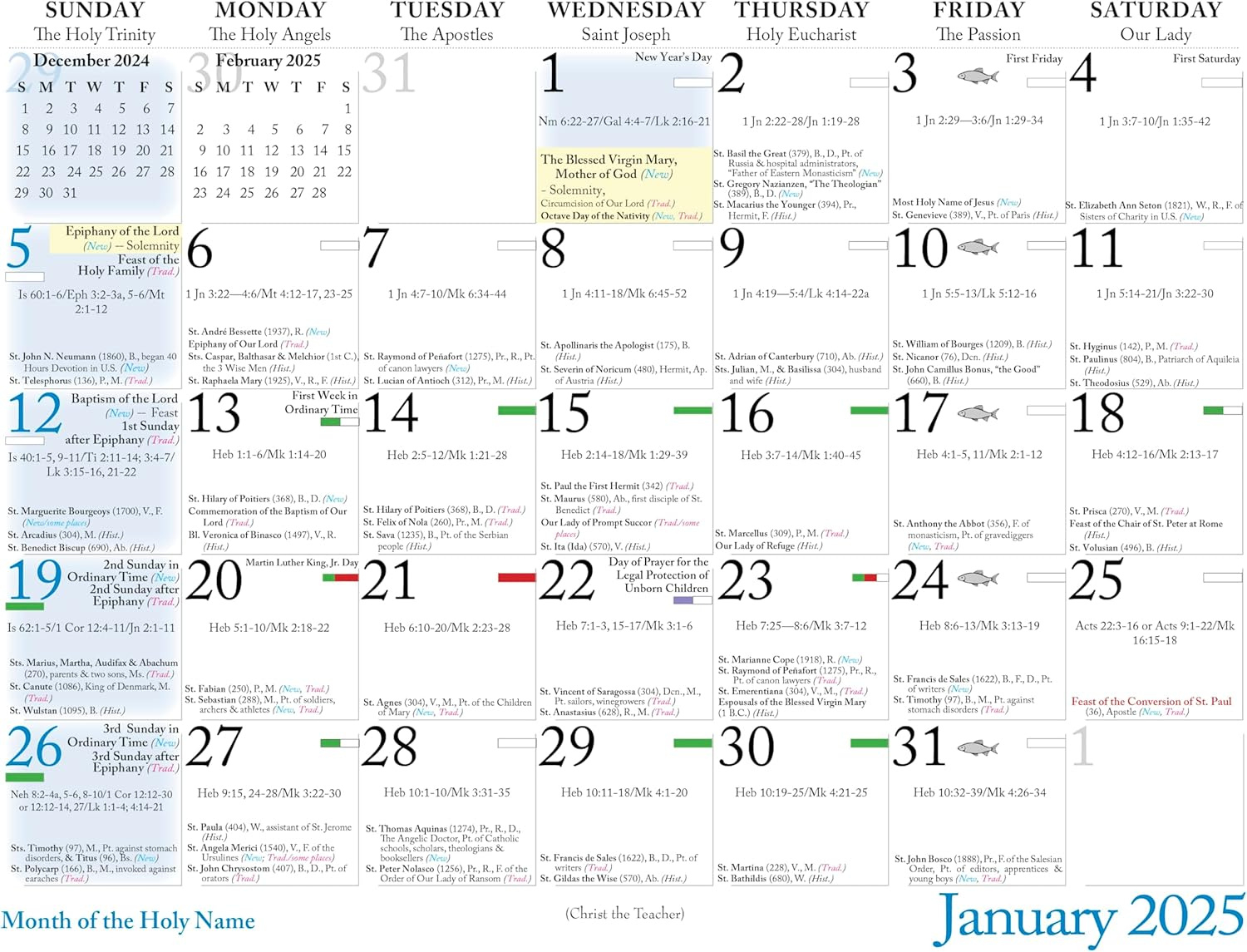 Catholictothemax Catholic Liturgical Calendar 2025: Icons And | Calendar 2025