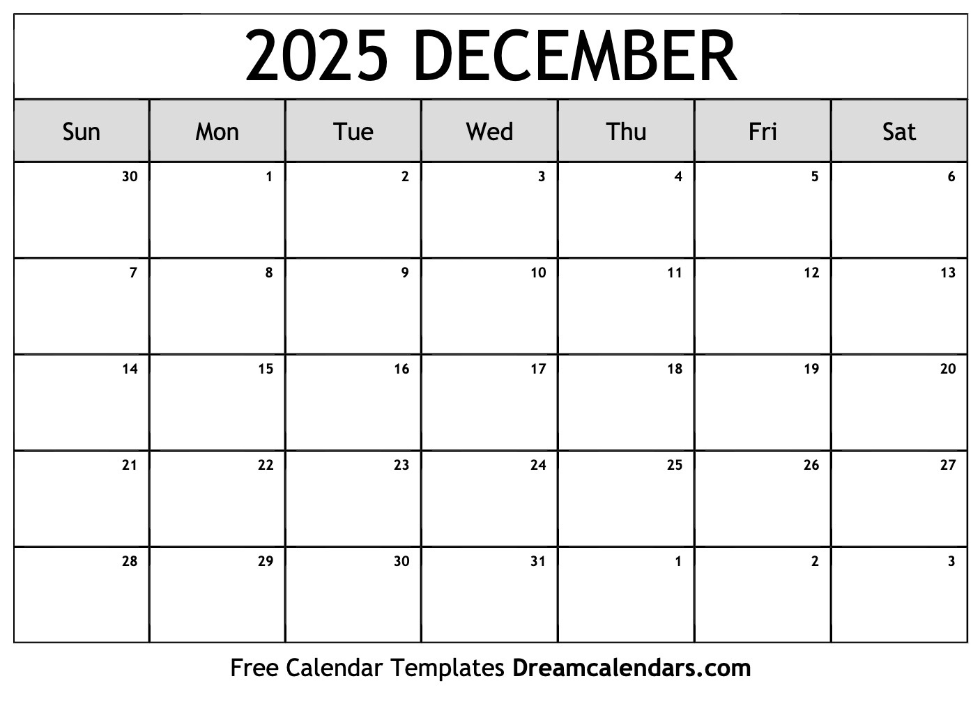 December 2025 Calendar - Free Printable With Holidays And Observances | Calendar 2025