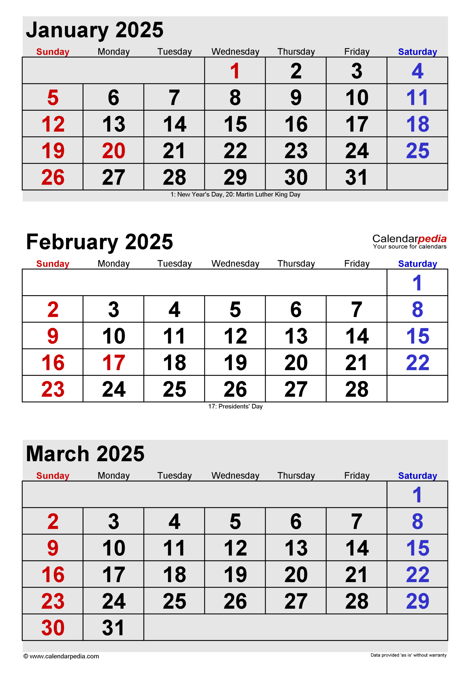 February 2025 Calendar | Templates For Word, Excel And Pdf | Calendar 2025