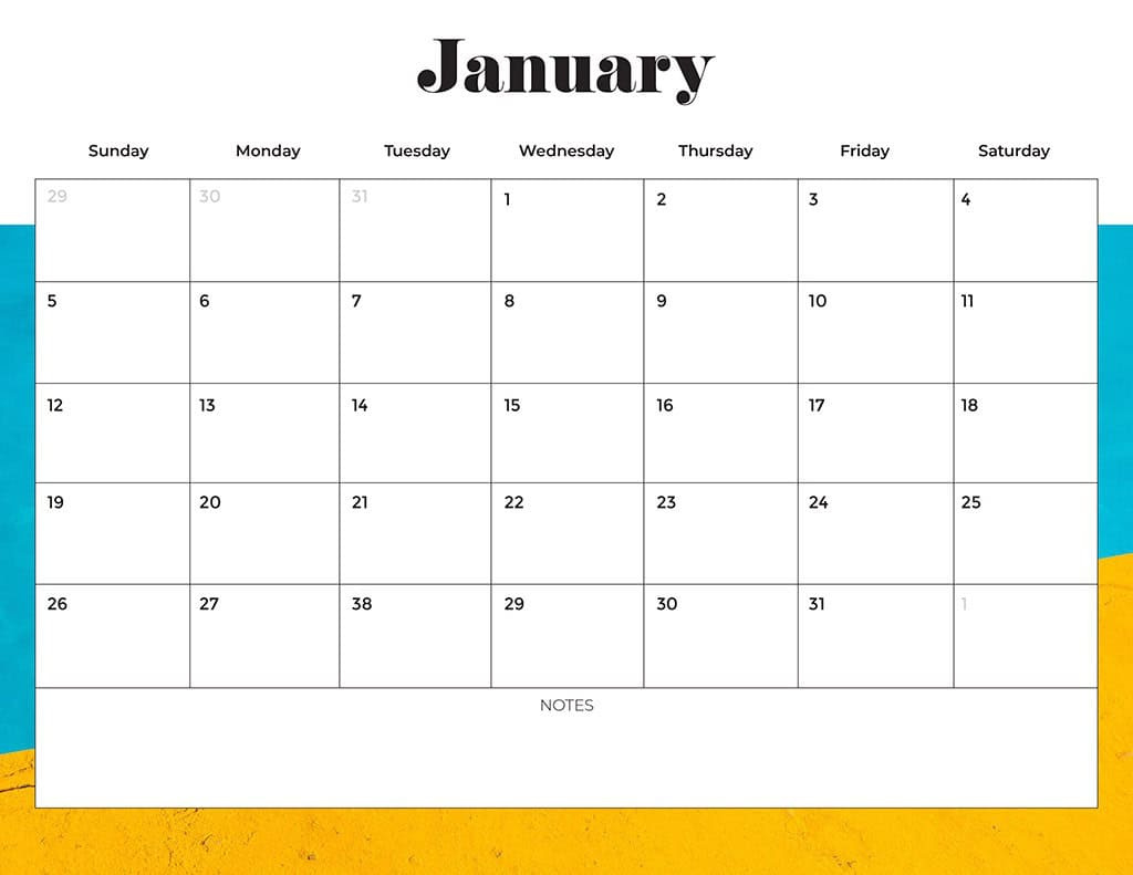 Free 2025 Calendars — 80 Beautiful &amp; Printable Options For You! | 2025 Calendar Pages Printable Free