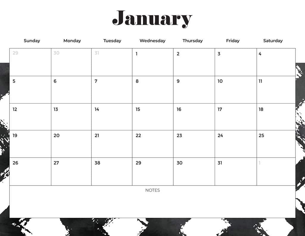 Free 2025 Calendars — 80 Beautiful &amp;amp; Printable Options For You! | 2025 Printable Calendar Free Printable