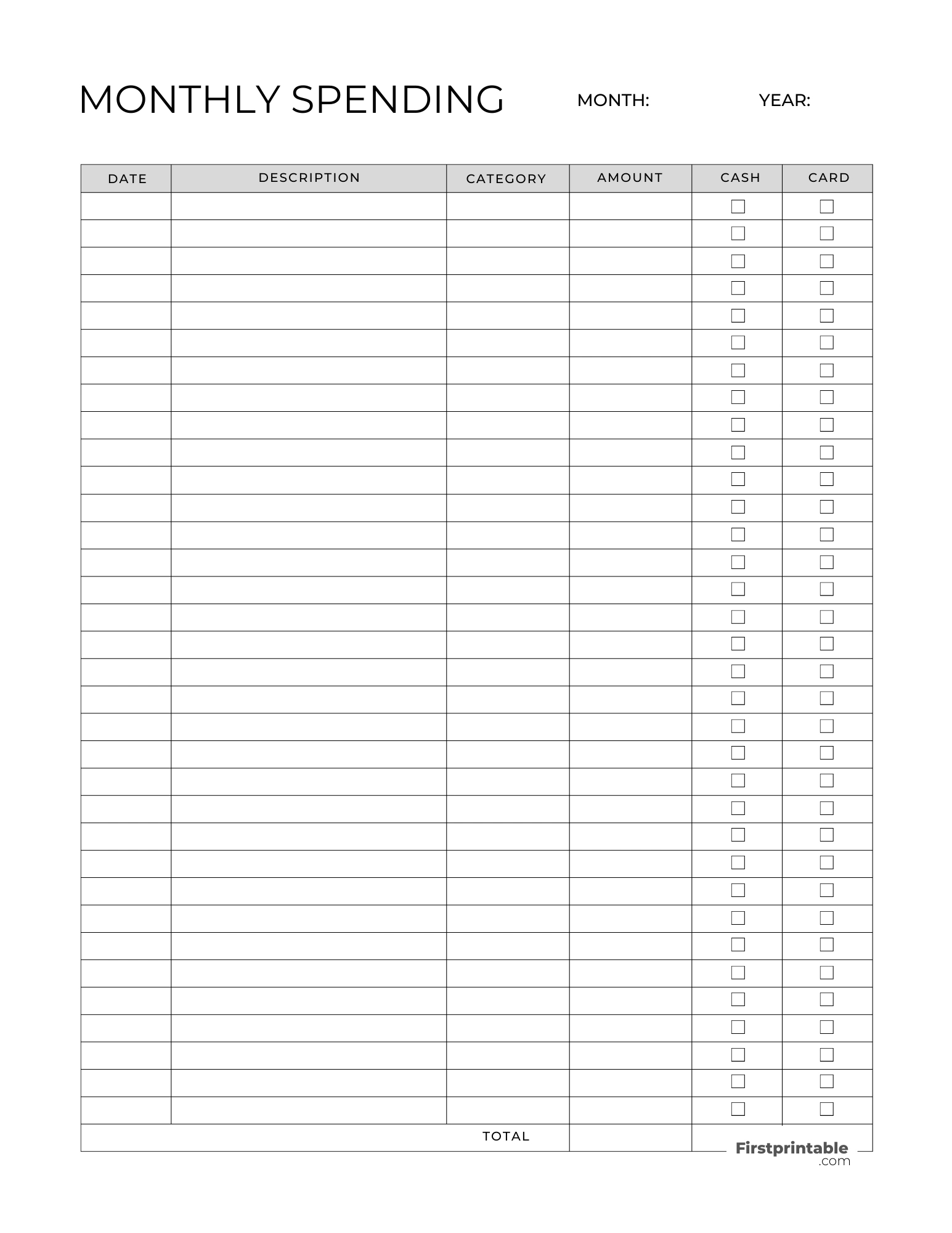 Free Budget Planner Templates | Printable &amp; Fillable | Printable Budget Calendar 2025