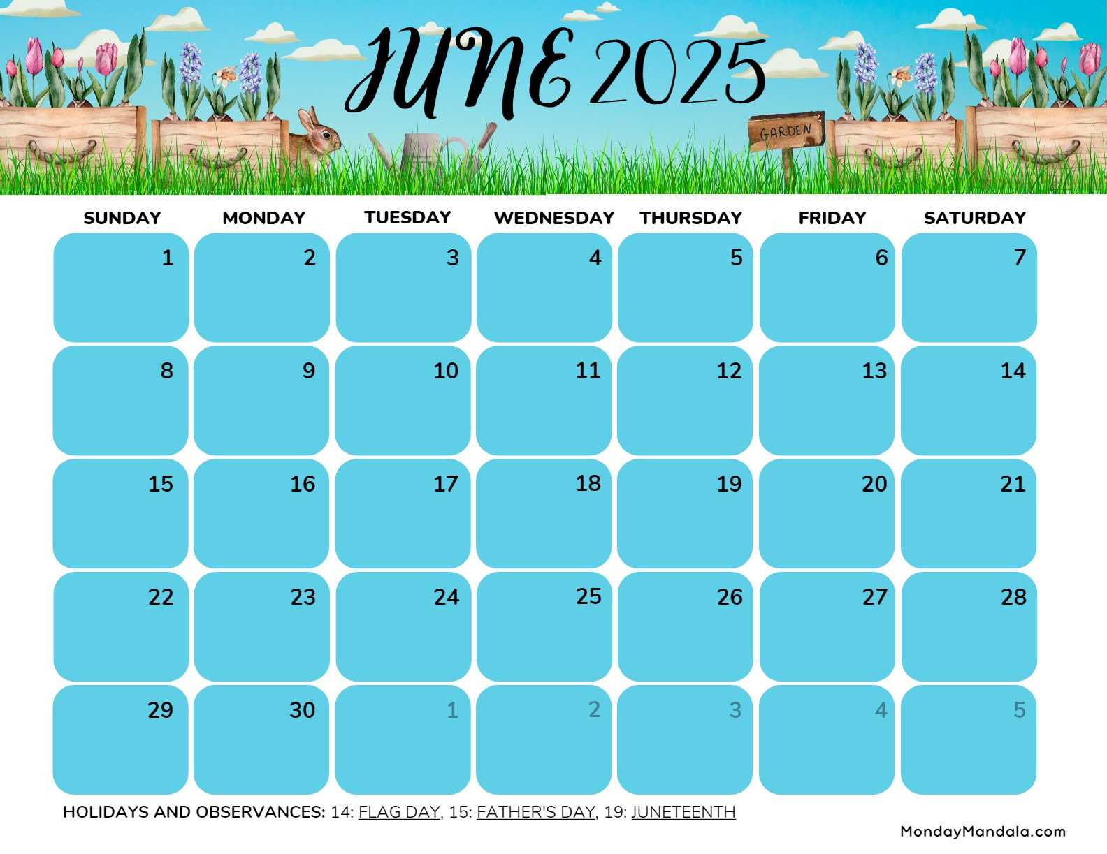 June 2025 Calendar (52 Free Pdf Printables) | Calendar 2025