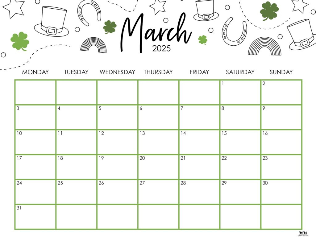 March 2025 Calendars - 107 Free Printables | Printabulls |  Calendar 2025