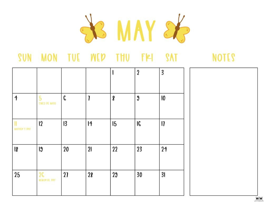 May 2025 Calendars - 107 Free Printables | Printabulls | Calendar 2025