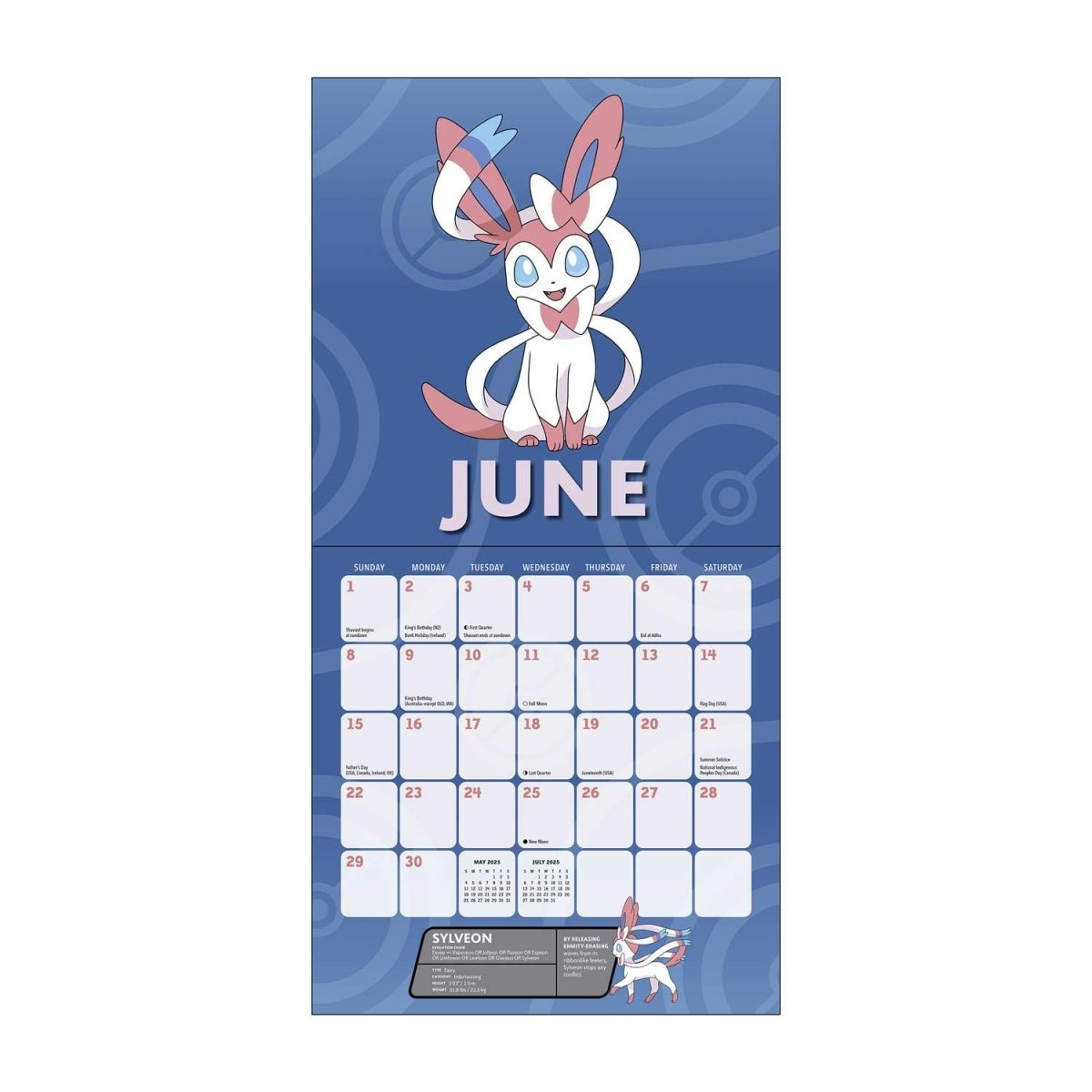 Pokémon 2025 Wall Calendar | Pokémon Center Official Site | Pokemon Calendar 2025 Printable