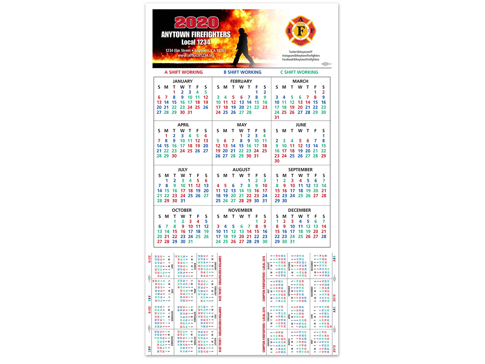 Shift Calendars — Firefighters Print &amp;amp; Design | Calendar 2025