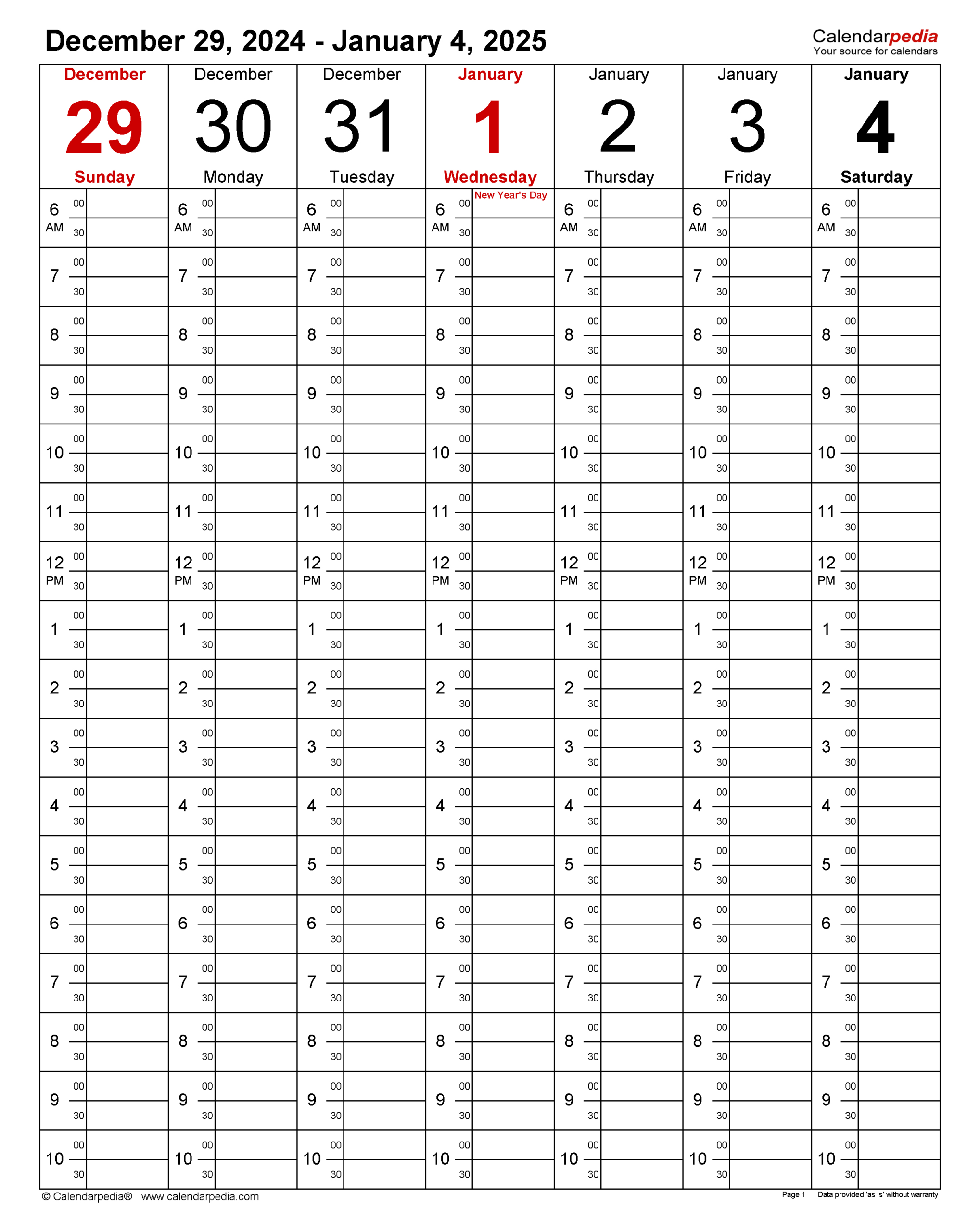 Weekly Calendars 2025 For Pdf - 12 Free Printable Templates | Calendar 2025