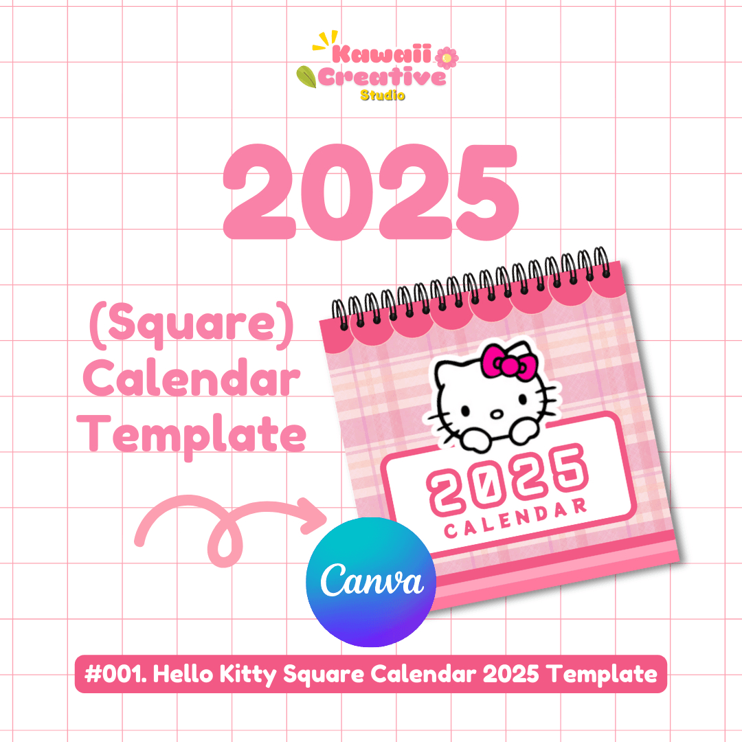 001. Hello Kitty 2025 Calendar (Square)Undefined - Raket.ph | Calendar 2025