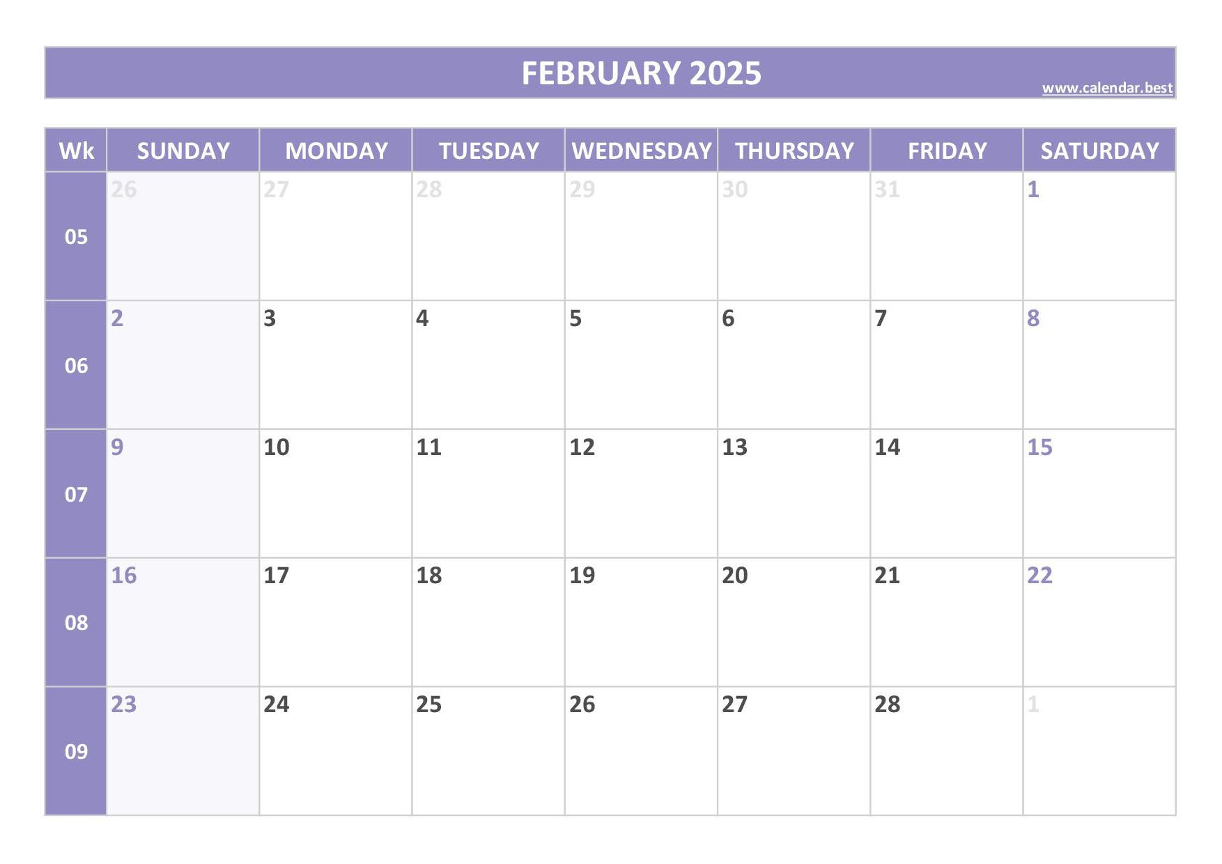 2025 Calendar With Week Numbers (Us And Iso Week Numbers) | Calendar 2025