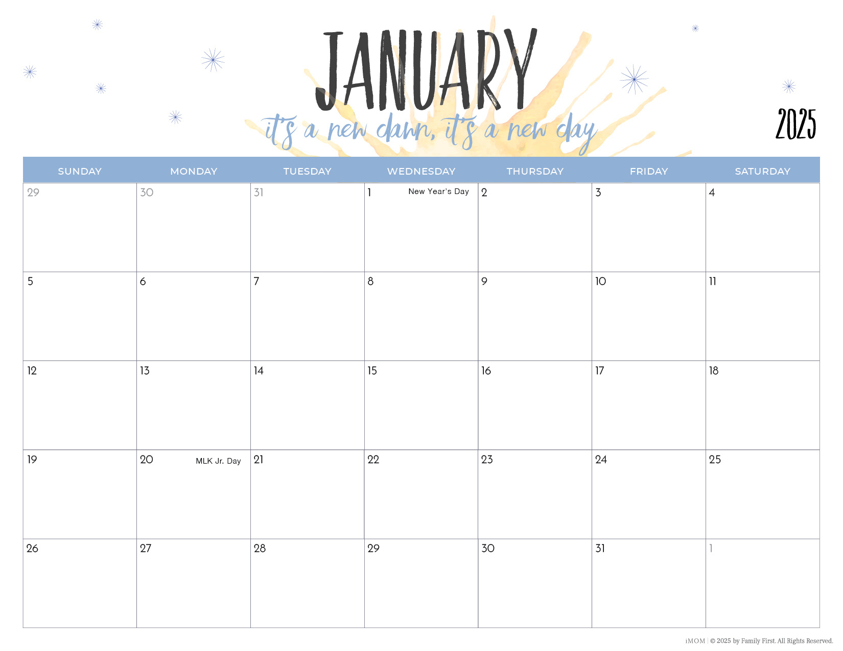 2025 Printable Calendars For Moms - Imom | Fun Printable Calendar 2025