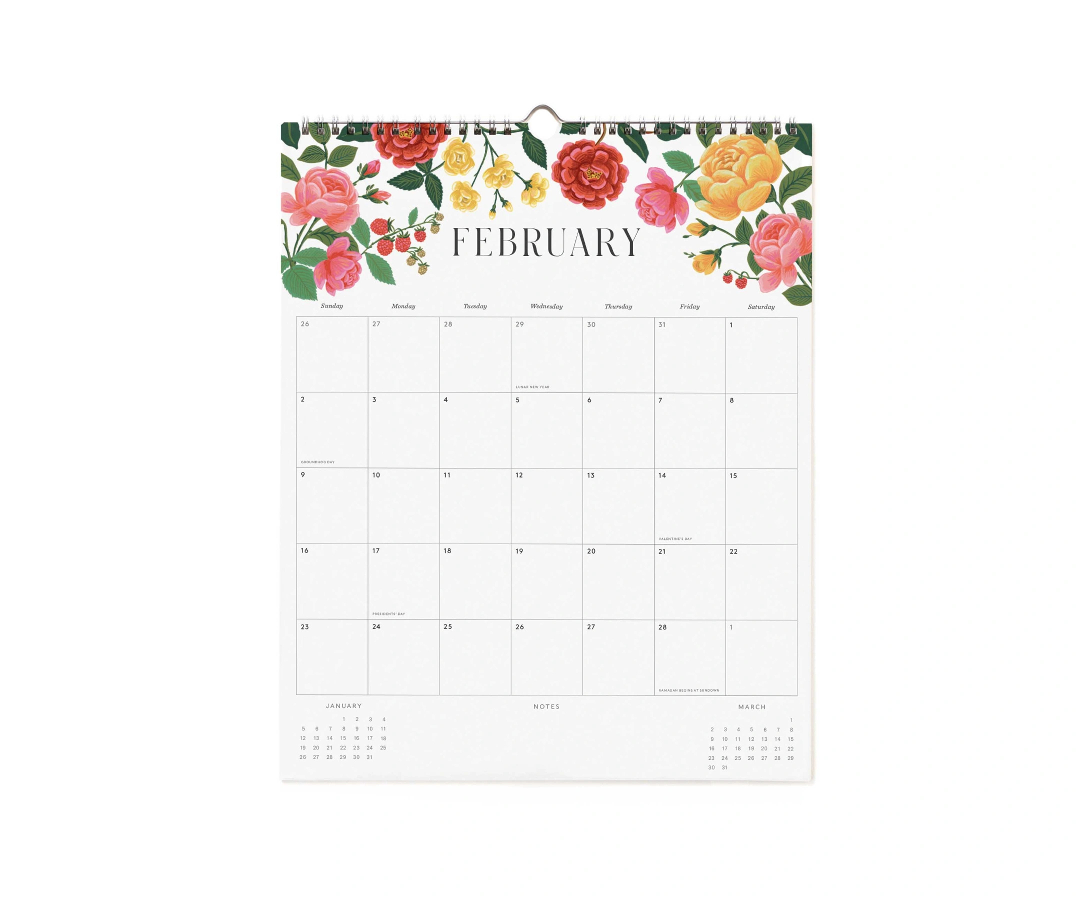 2025 Roses Appointment Calendar - Rifle Paper Co. Calendar | Appointment Calendar 2025 Printable