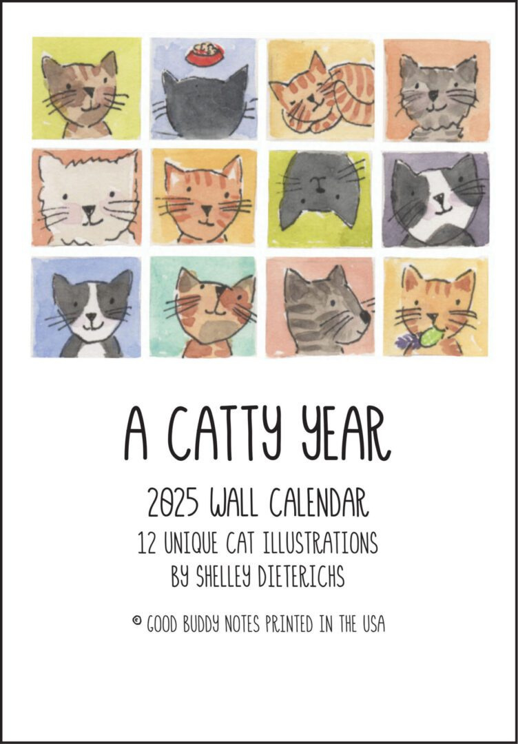 2025 Wall Cat Calendar | Good Buddy Notes | Calendar 2025