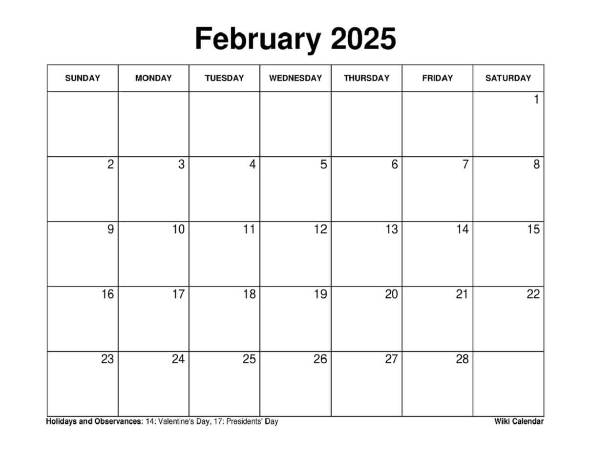 February 2025 Calendar - Printable Templates &amp;amp; More | Calendar 2025