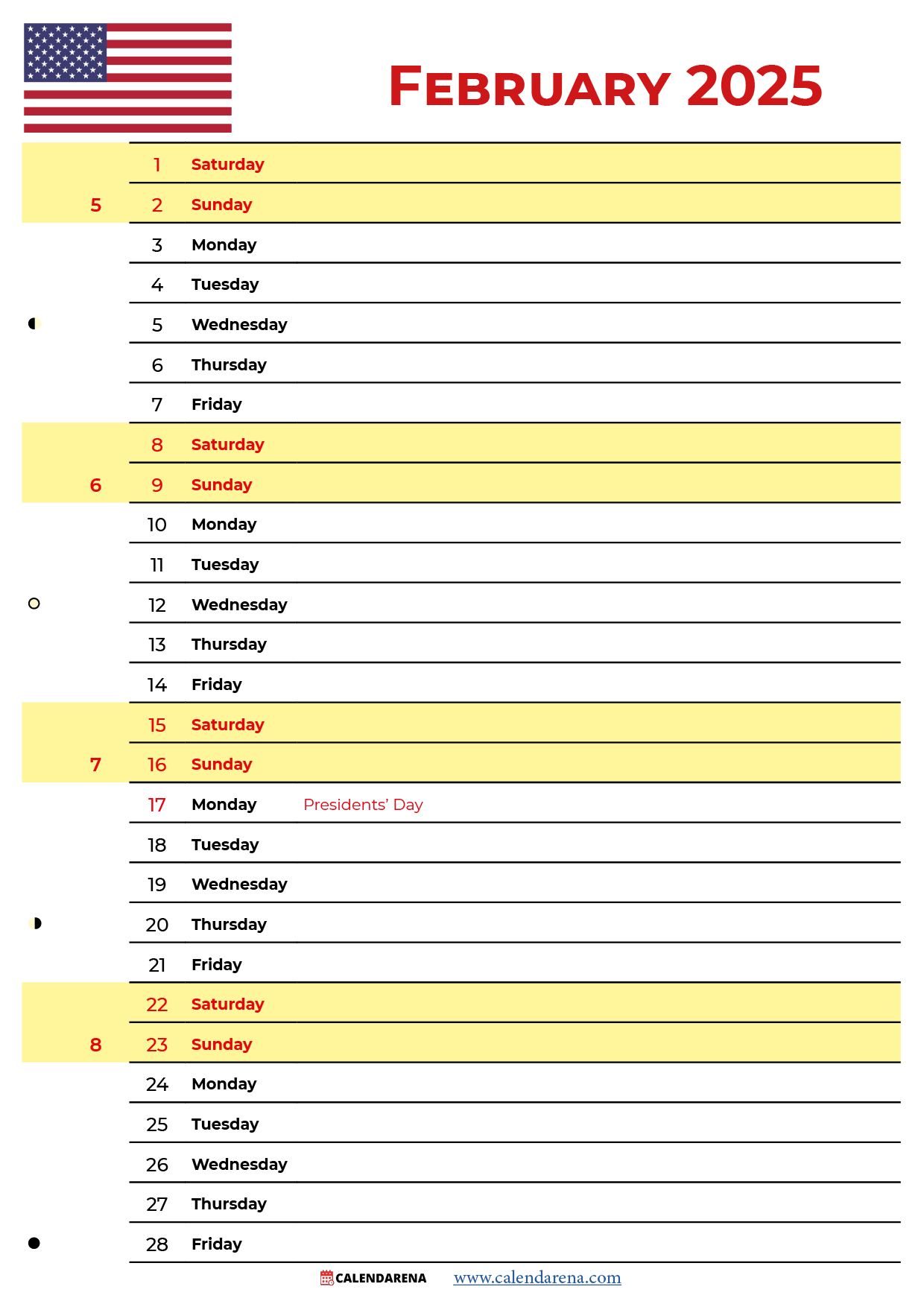 February 2025 Calendar With Holidays | Calendar 2025