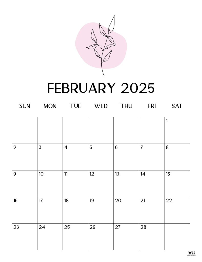 February 2025 Calendars - 107 Free Printables | Printabulls | Calendar 2025