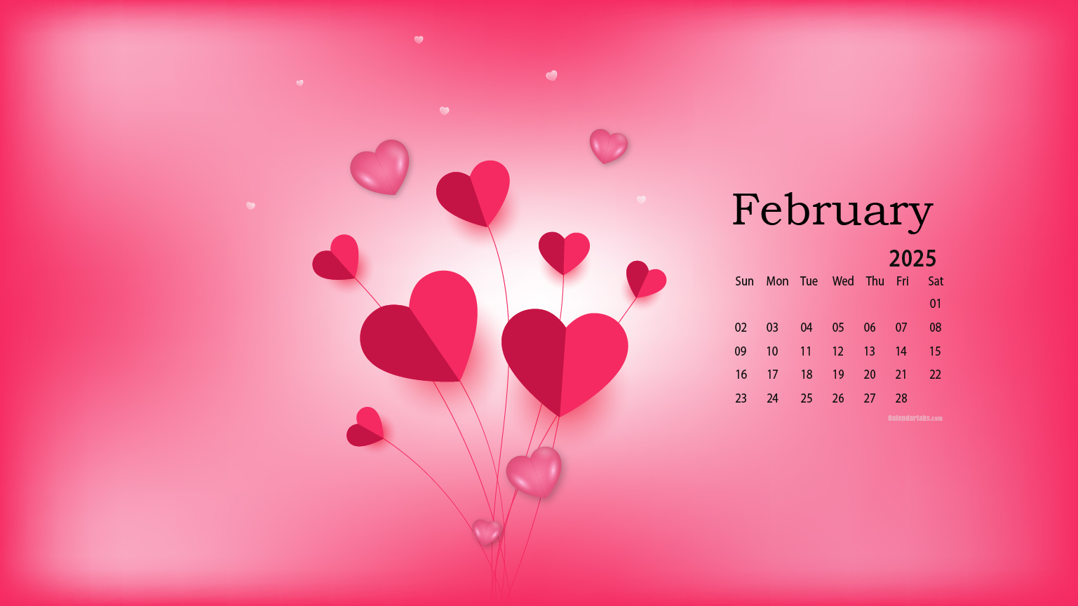 February 2025 Desktop Wallpaper Calendar - Calendarlabs | Calendar 2025