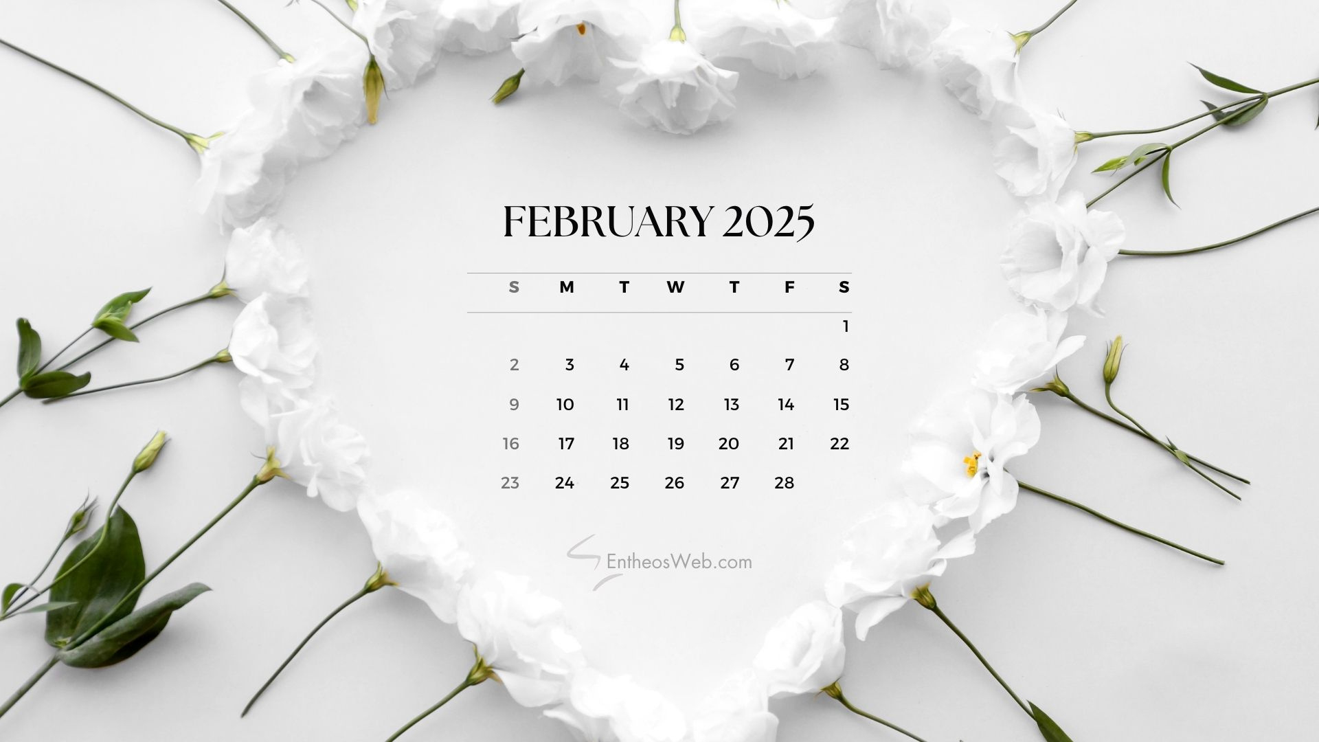 February 2025 Desktop Wallpaper Calendars | Entheosweb | February 2025 Calendar Desktop Wallpaper