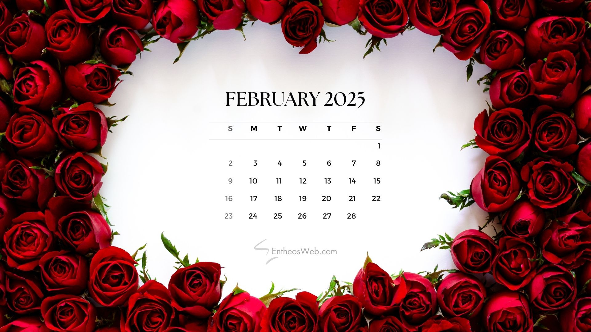 February 2025 Desktop Wallpaper Calendars | Entheosweb | February 2025 Calendar Desktop Wallpaper