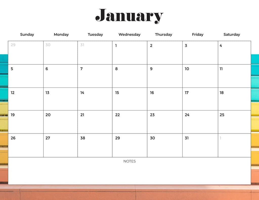 Free 2025 Calendars — 80 Beautiful &amp;amp; Printable Options For You! | Free Printable 2025 Calendar Monday Start