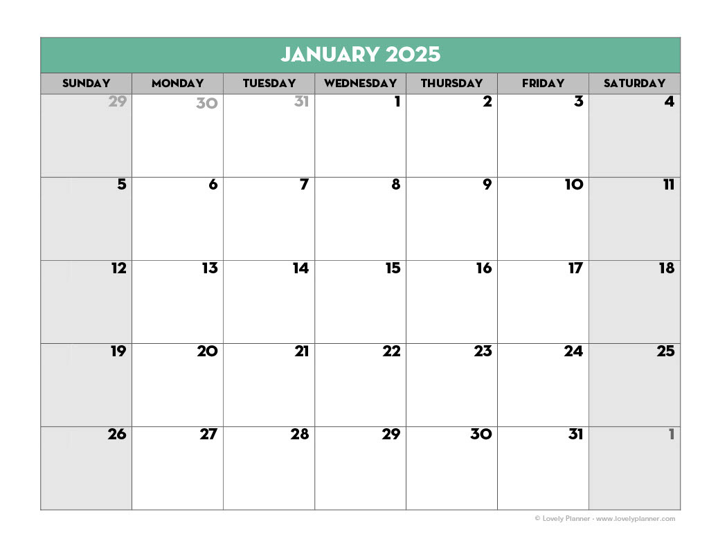 Free Printable 2024-2025 School Calendar - Lovely Planner | Calendar 2025