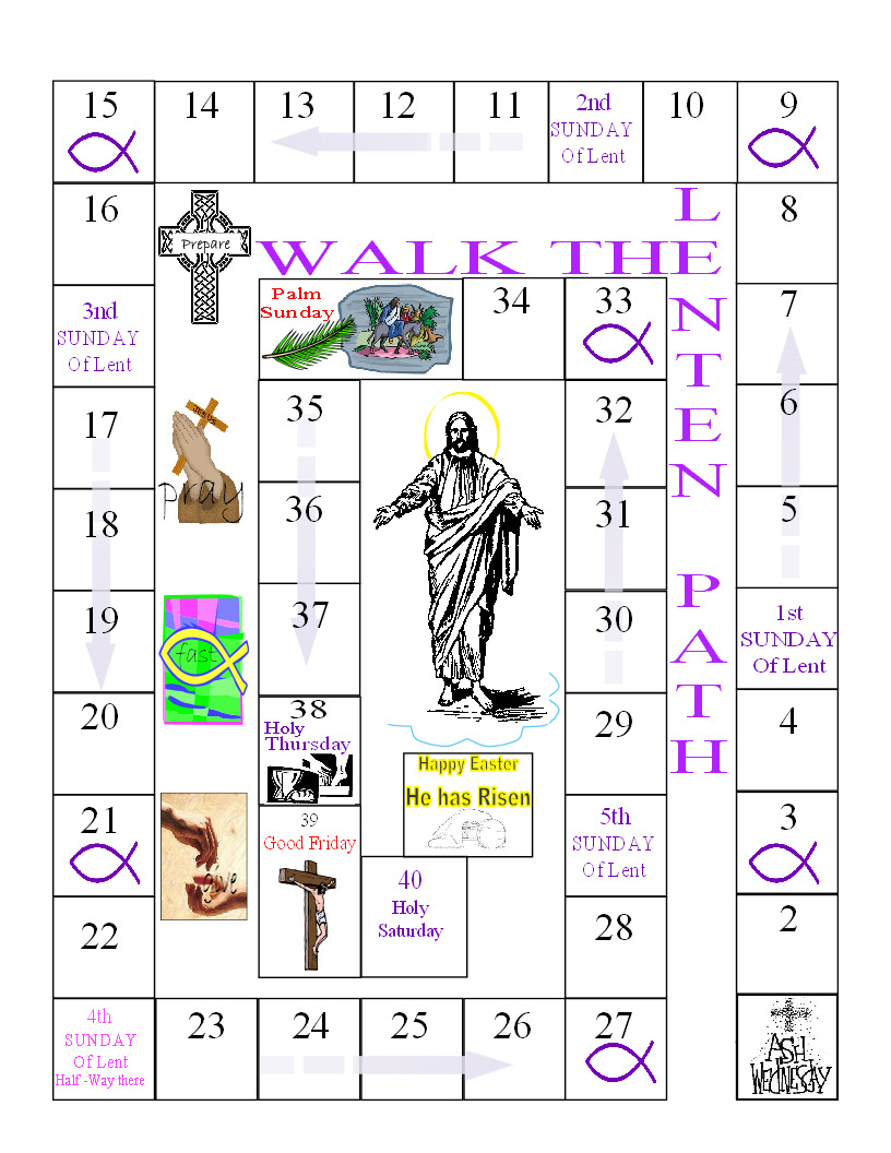 Free Printable Calendars For Lent And Easter | Lent 2025 Calendar Printable