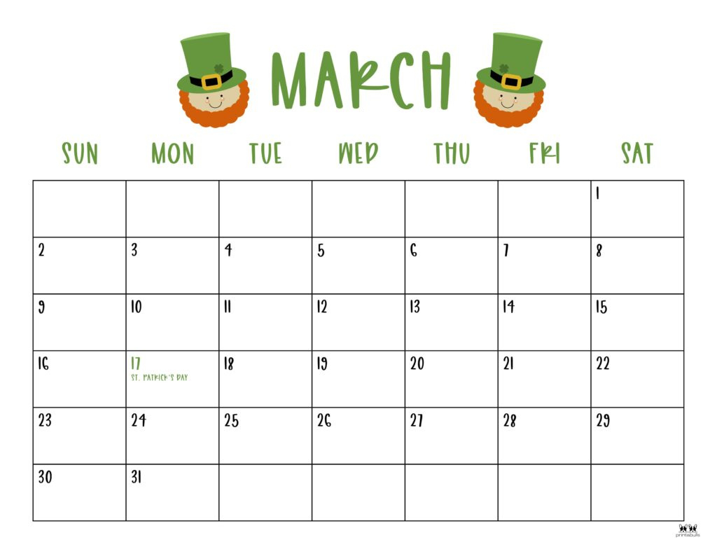 March 2025 Calendars - 107 Free Printables | Printabulls | March 2025 Calendar With Holidays Printable