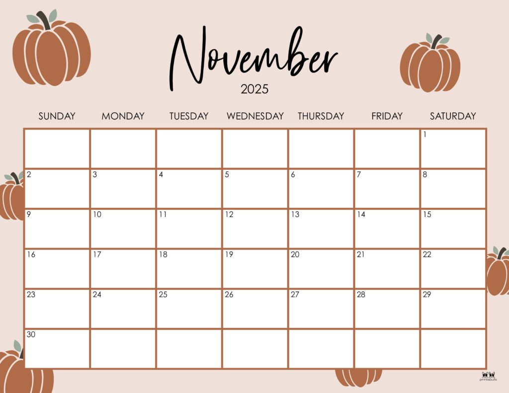 November 2025 Calendars - 107 Free Printables | Printabulls | Calendar 2025