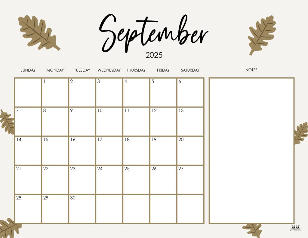 September 2025 Calendars - 107 Free Printables | Printabulls | Calendar 2025