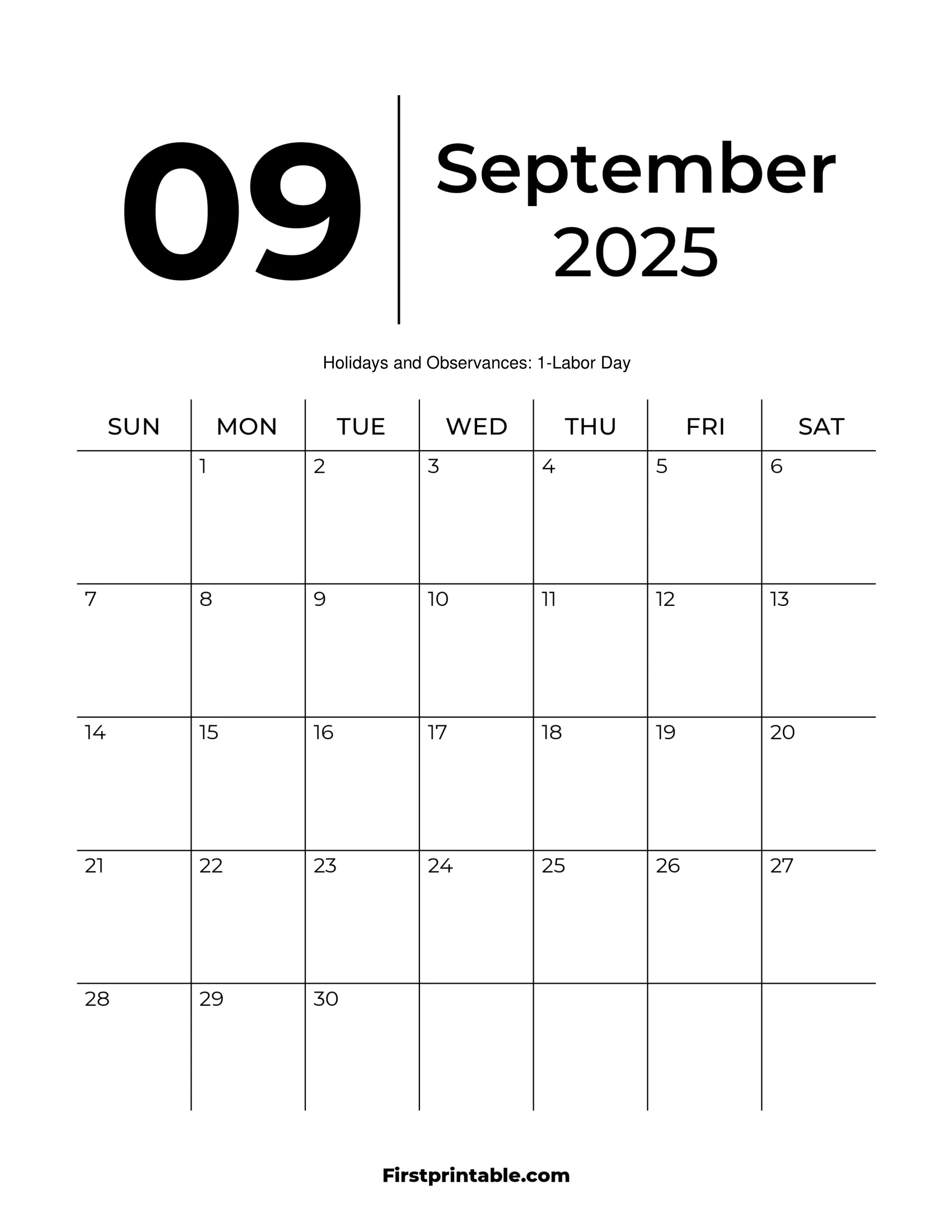 September 2025 Calendars - Free Printable &amp;amp; Fillable | Calendar 2025