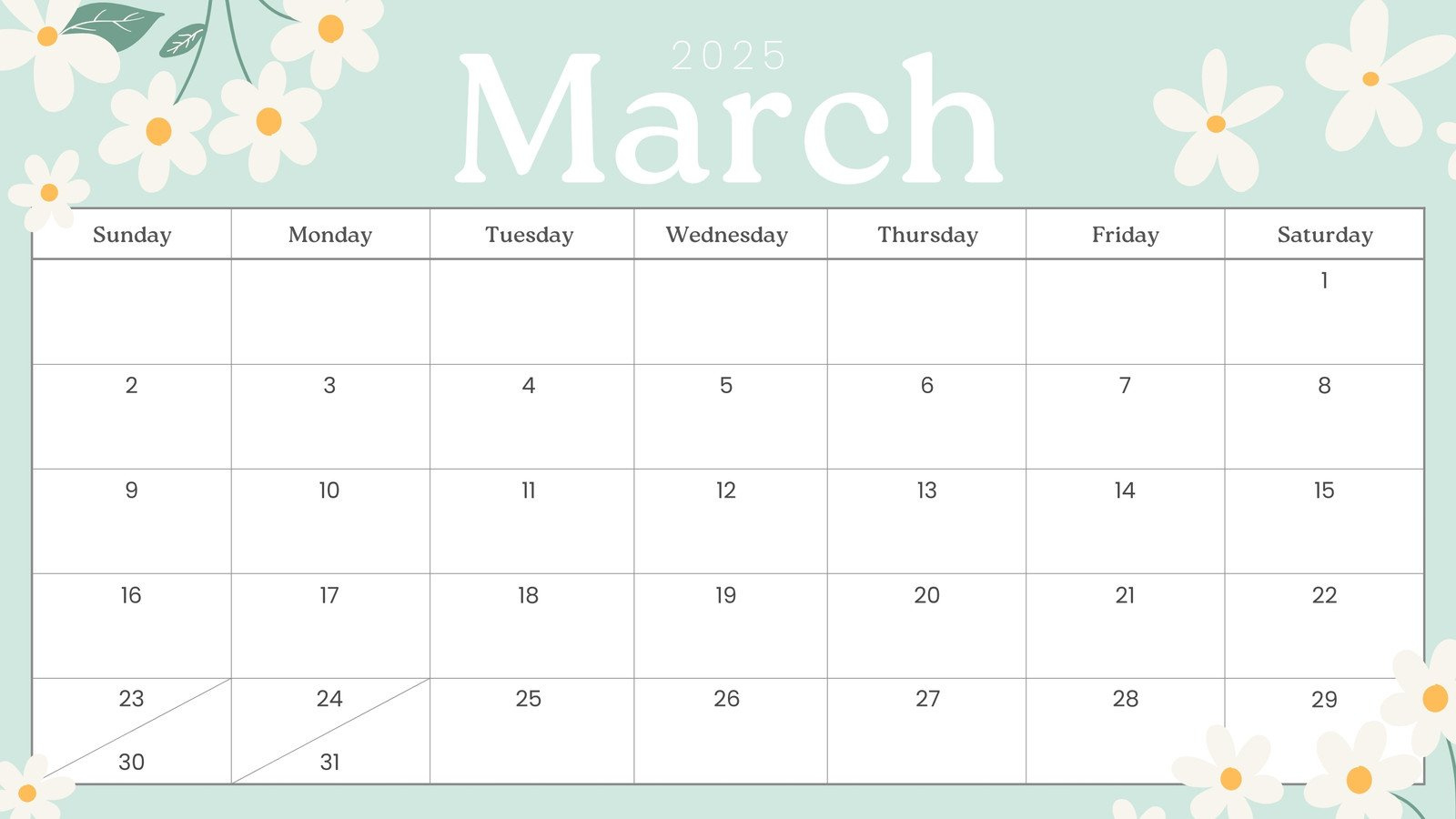 Free And Customizable March Templates | March Whiteboard Calendar Ideas 2025