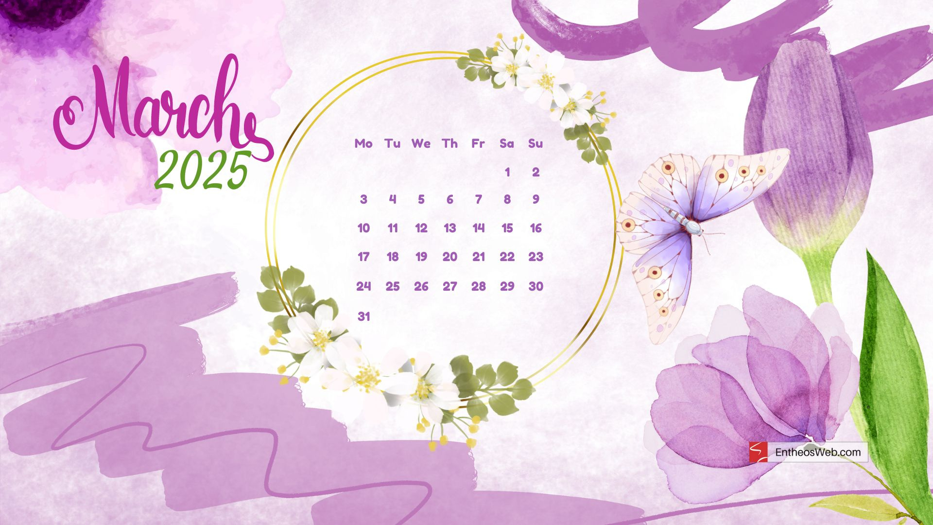 Free March 2025 Desktop Wallpaper Calendars | Entheosweb | March 2025 Calendar Desktop Wallpaper