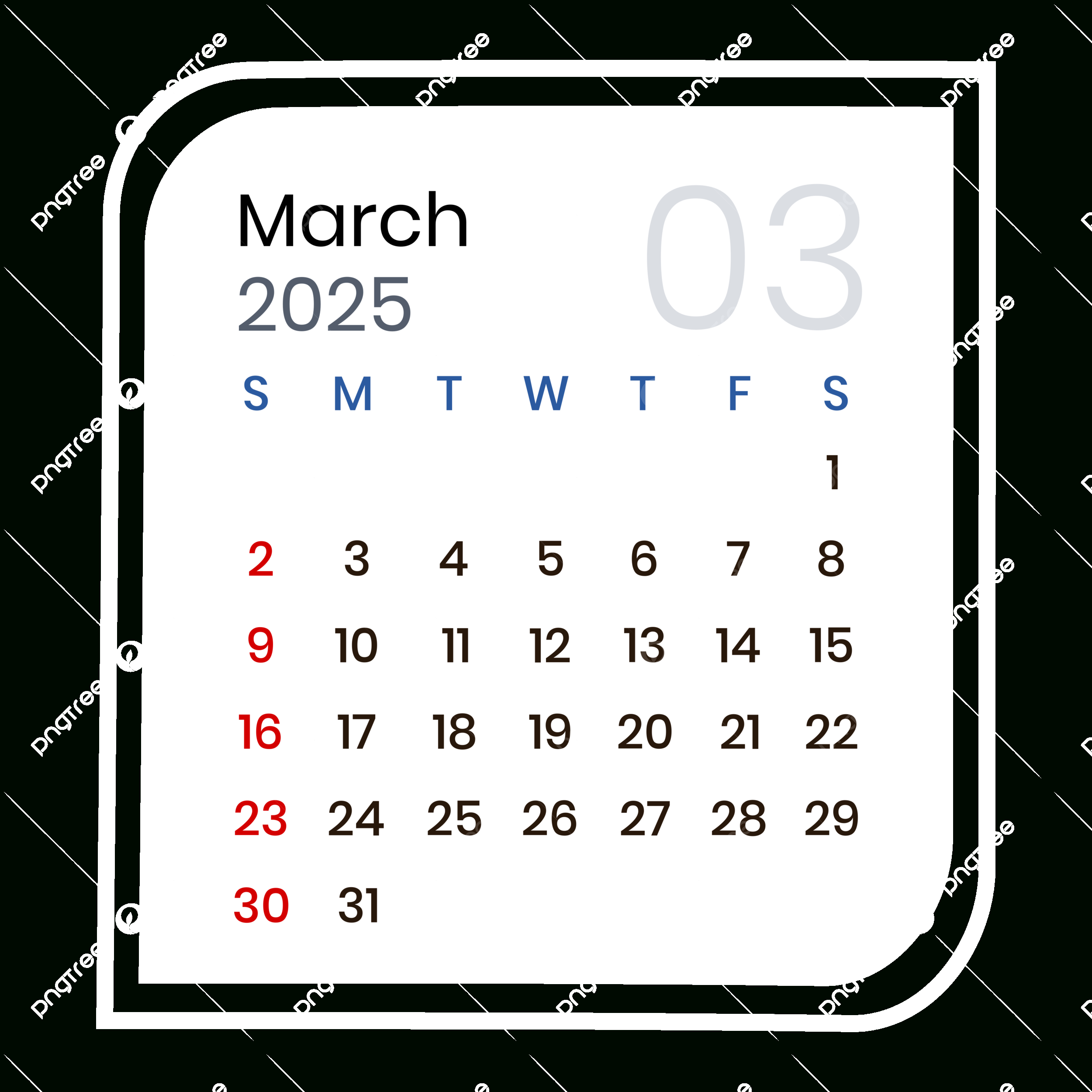 March 2025 Calendar Minimalist Vector, March 2025, March 2025 | Calendar 2025