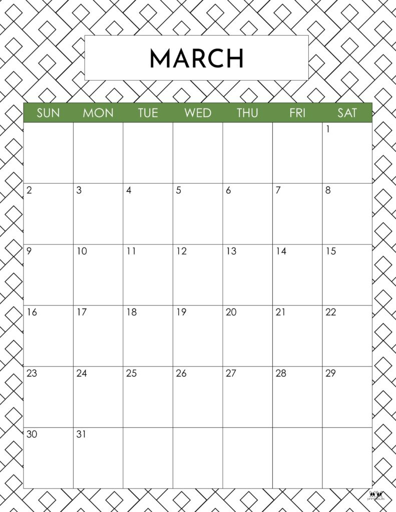 March 2025 Calendars - 107 Free Printables | Printabulls | Calendar 2025