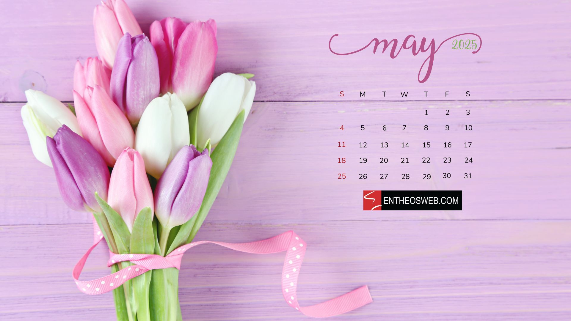 May 2025 Calendar Desktop Wallpaper &amp;amp; Screensavers | Entheosweb | May 2025 Desktop Calendar
